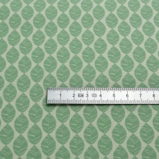 Tissu coton "Amour vert" – Monaluna – Vert & écru – Naturel & graphique Art Gallery Fabrics : tissus premium aux imprimés unique