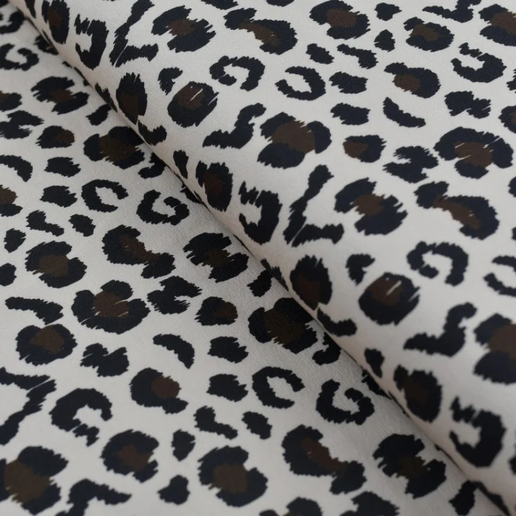 Coupon jersey Belaya Sable 100 cm – Léopard nude | Collection Klass