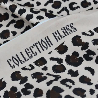 Coupon jersey Belaya Sable 100 cm – Léopard nude | Collection Klass