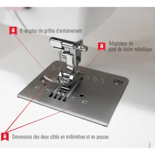 Alfa Style 30 – Machine à coudre mécanique 19 points, boutonnière 4 temps, 70 W