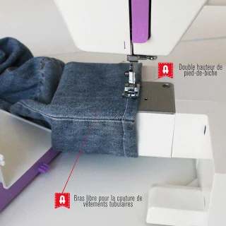 Machine à coudre Alfa Style 40 - 31 points mécaniques robustes et silencieux