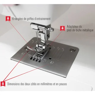 Machine à coudre Alfa Style 40 - 31 points mécaniques robustes et silencieux