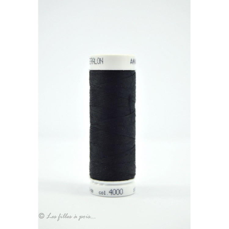 Fil à coudre Mettler ® Seralon 200m - Noir - 4000 METTLER ® - Fils à coudre et à broder - 1 Fil à coudre Mettler ® Seralon 200m - Noir - 4000 METTLER ® - Fils à coudre et à broder - 1