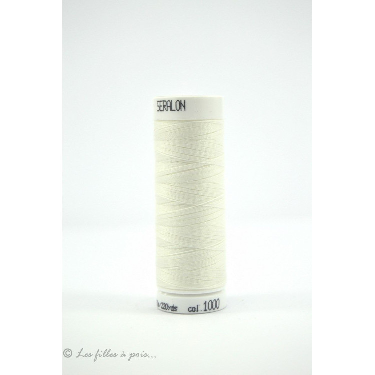 Linha de costura Mettler ® Seralon 200m - Ecru - 1000 METTLER ® - Fils à coudre et à broder - 1 Linha de costura Mettler ® Seralon 200m - Ecru - 1000 METTLER ® - Fils à coudre et à broder - 1