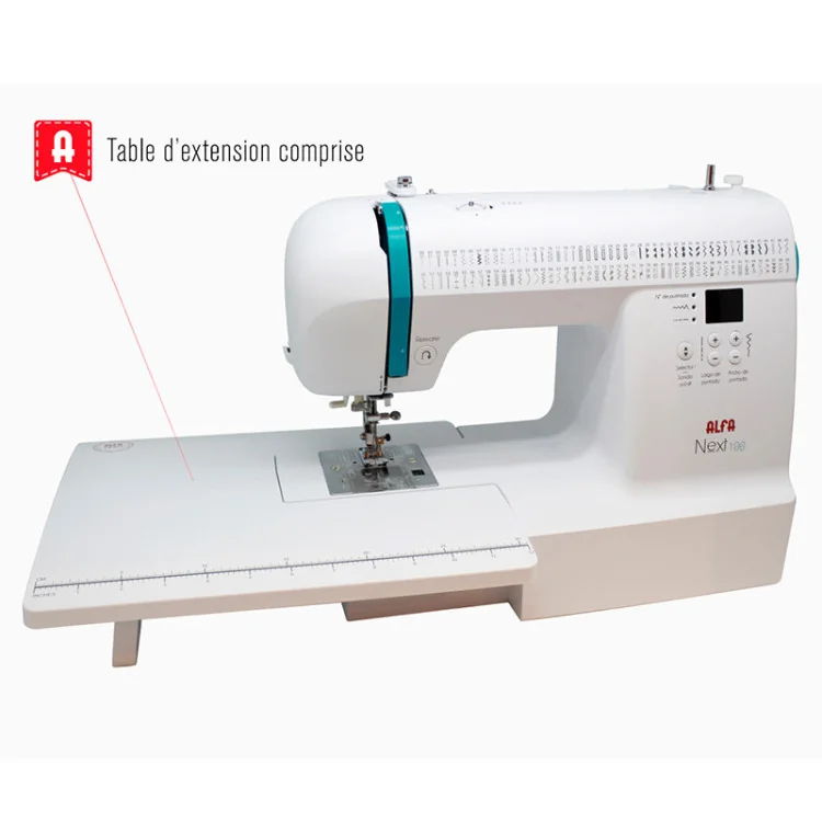 Alfa Next 100 – Machine à coudre électronique 100 points – Les Filles à Pois