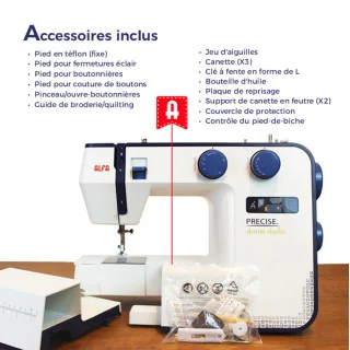 Alfa PRECISE – Denim Studio : machine puissante pour tissus épais (31 points)