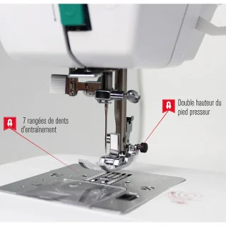 Alfa ZART + – Machine à coudre électronique Wi-Fi & écran tactile – Les Filles à Pois