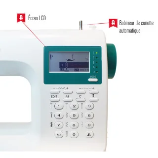 Alfa ZART + – Machine à coudre électronique Wi-Fi & écran tactile – Les Filles à Pois