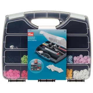 Boîte de rangement couture PRYM 612720 – Coffret modulable gris transparent
