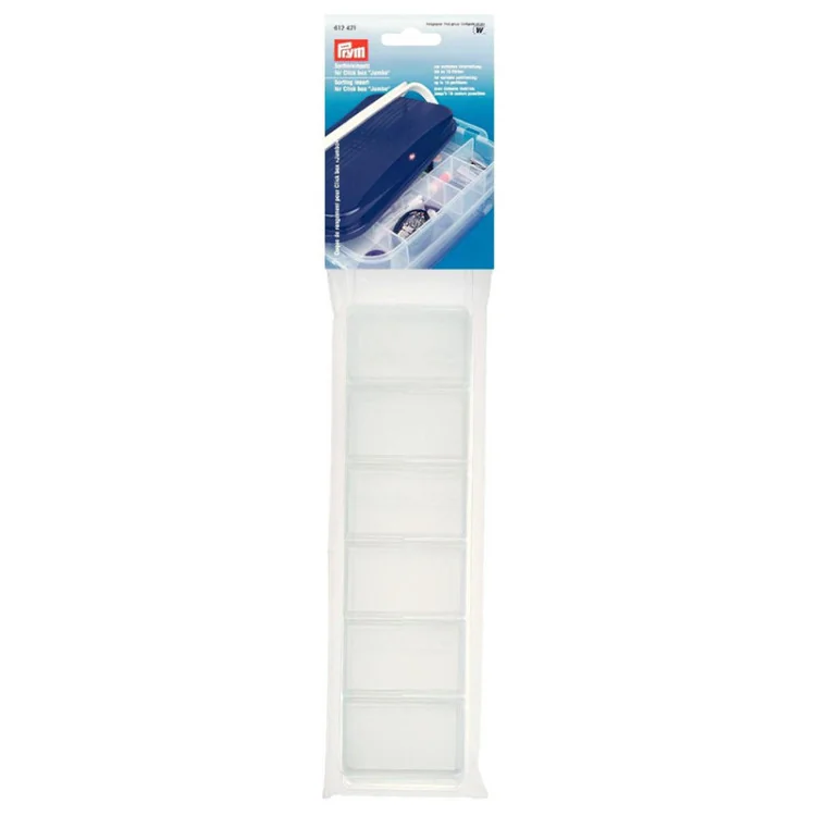 Coque de rangement PRYM 612421 – Multi Click « Jumbo » transparente 39,8×25,7×6,7 cm