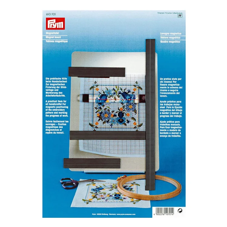 Tableau magnétique PRYM 610701 – Support modèles broderie 21×30 cm