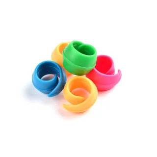 Bloque-fils en silicone — lot de 10 couleurs aléatoires | Les Filles à Pois