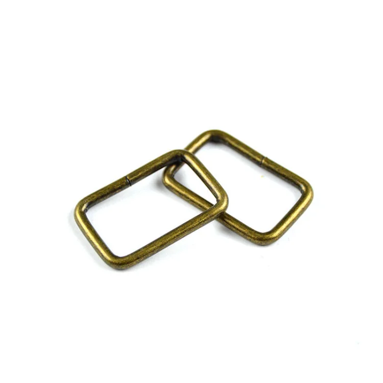 Passant rectangulaire bronze – Lot de 2 – 20 à 38 mm – Accessoires sangle sac