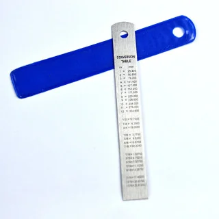 Règle métallique de précision 10cm – Double graduation cm/pouces | Les Filles à Pois