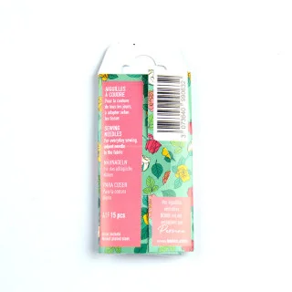 Aiguilles couture Bohin N°3/9 – Collection Blossom (rose, vert, bleu, orange) | Les Filles à Pois
