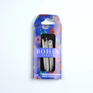 Aiguilles couture Bohin N°3/9 – Collection Blossom (rose, vert, bleu, orange) | Les Filles à Pois