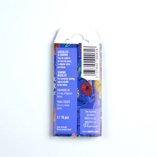 Aiguilles couture Bohin N°3/9 – Collection Blossom (rose, vert, bleu, orange) | Les Filles à Pois