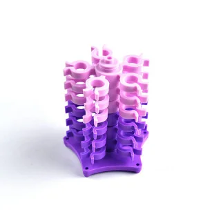 Organisateur de canettes empilable violet – 30 emplacements | Les Filles à Pois