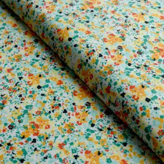 Tissu lycra maillot de bain fleur "Citronnade Fleurie" multicolore - UFP50+ - Collections Daisy DK - Les Filles à Pois Design Le