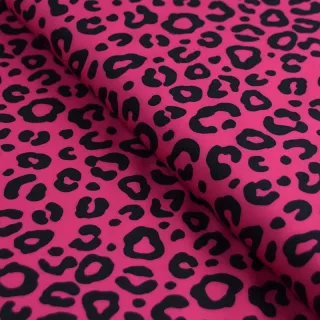 Lycra maillot de bain léopard fuchsia et noir UPF50+ "Pink Power" collection Contrastes – Les Filles à Pois Design Les Filles à 