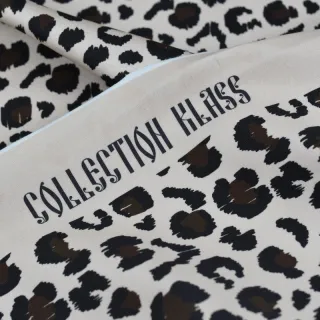 Coupon jersey Belaya Sable 40 cm – Léopard nude | Collection Klass