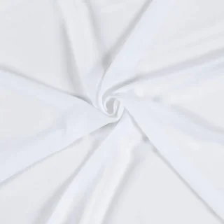 Crêpe georgette fluide Oeko-Tex – Tissu léger robes, blouses et été | Noir, crème, blanc