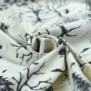 Coupon popeline coton Sweet'n Spookier – Happy Haunting – 2,50 m