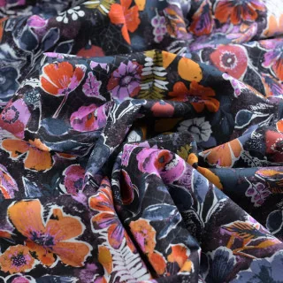 Coupon popeline coton Eerie – Night Bloom – 2,50 m