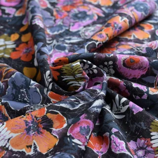 Coupon popeline coton Eerie – Night Bloom – 2,50 m