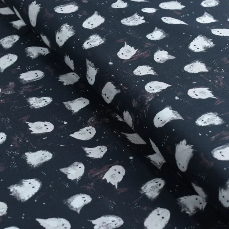 Coupon popeline coton Oh My Ghost – Collection Eerie – 2,50 m Coupon popeline coton Oh My Ghost – Collection Eerie – 2,50 m