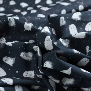 Coupon popeline coton Oh My Ghost – Collection Eerie – 2,50 m