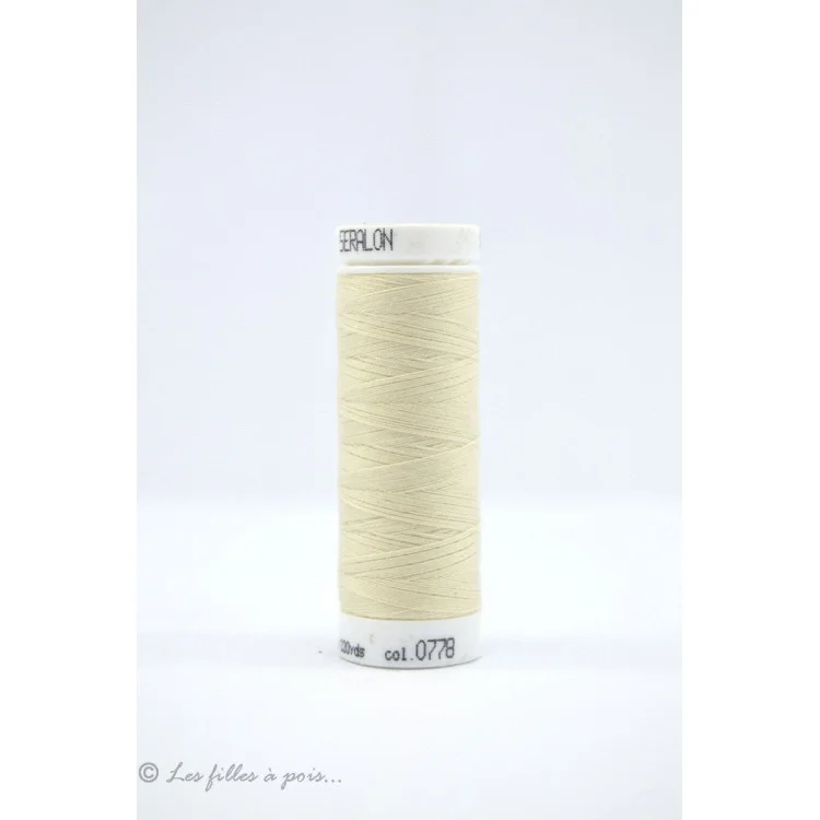 Mettler Seralon hilo de coser 200m - Beige - 0778 Mettler : fils à coudre, broder et surjeter de qualité - 1