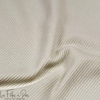 Jersey côtelé "Rib-Knit" non tubulaire – Bord-côtes extensible ultra confort (côte 2 mm) Tissus et mercerie créative – Nos sélec