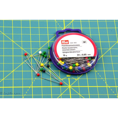 Epingles de couture têtes de couleur plastique - Prym ® Prym ® - Mercerie - 1