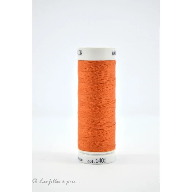 Mettler Linha de costura Seralon 200m - Laranja - 1401 Mettler : fils à coudre, broder et surjeter de qualité - 1