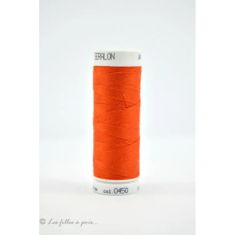 Fil à coudre Mettler Seralon 200m - Rouge - 0450 Mettler : fils à coudre, broder et surjeter de qualité - 1