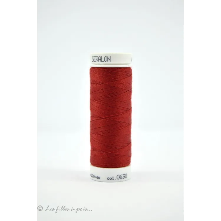 Fil à coudre Mettler Seralon 200m - Rouge - 0630 Mettler : fils à coudre, broder et surjeter de qualité - 1 Fil à coudre Mettler Seralon 200m - Rouge - 0630 Mettler : fils à coudre, broder et surjeter de qualité - 1