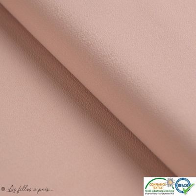Coupons tissu crêpe stretch - Vieux rose - Oeko-tex ® - 50cm Autres marques - 1