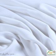 Tissu crêpe stretch - Blanc - Oeko-tex ® Autres marques - 4