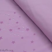 Tissu soft shell magique motif étoile - Rose Autres marques - 1