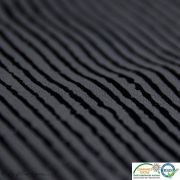 Tissu jersey coton motif rayure - Gris et noir - Oeko-Tex ® Autres marques - 2