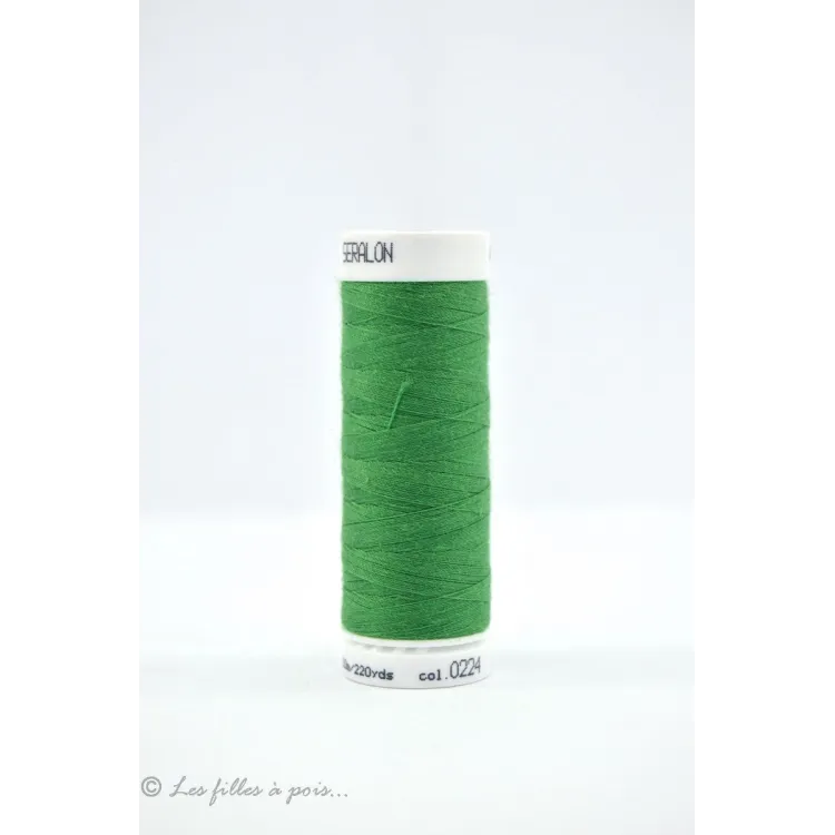 Fil à coudre Mettler Seralon 200m - Vert - 0224 Mettler : fils à coudre, broder et surjeter de qualité - 1 Fil à coudre Mettler Seralon 200m - Vert - 0224 Mettler : fils à coudre, broder et surjeter de qualité - 1