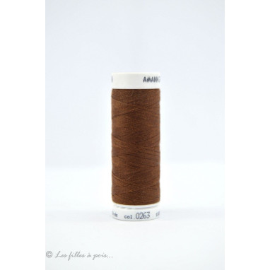Fil à coudre Mettler ® Seralon 200m - coloris marron - 0263 METTLER ® - 1