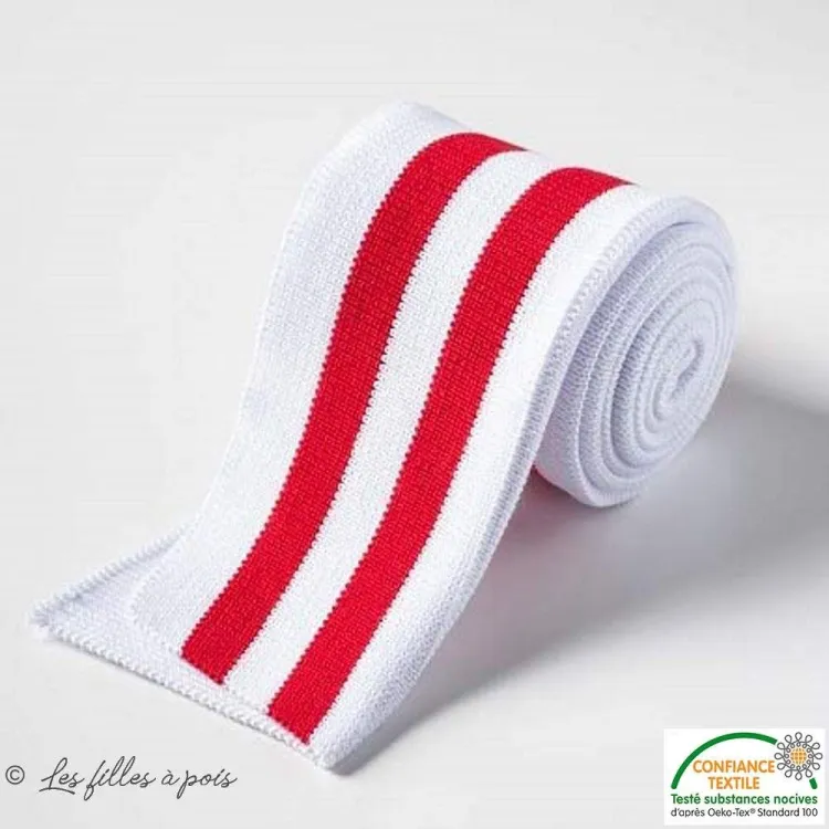 Risca dupla canelada - Branco e vermelho Tissus et mercerie créative – Nos sélections sans marque - 1 Risca dupla canelada - Branco e vermelho Tissus et mercerie créative – Nos sélections sans marque - 1
