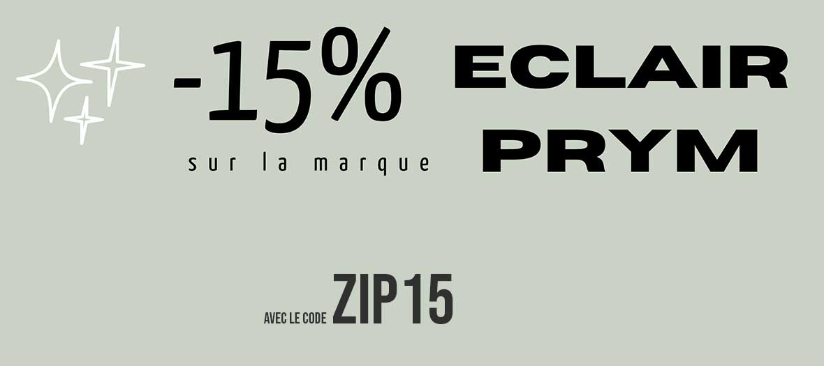 -15% sur la marque ECLAIR PRYM avec le code ZIP15