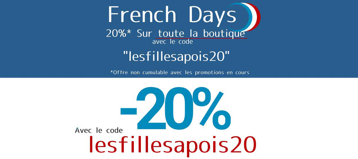 Les french days, 20% sur la boutique hors promos